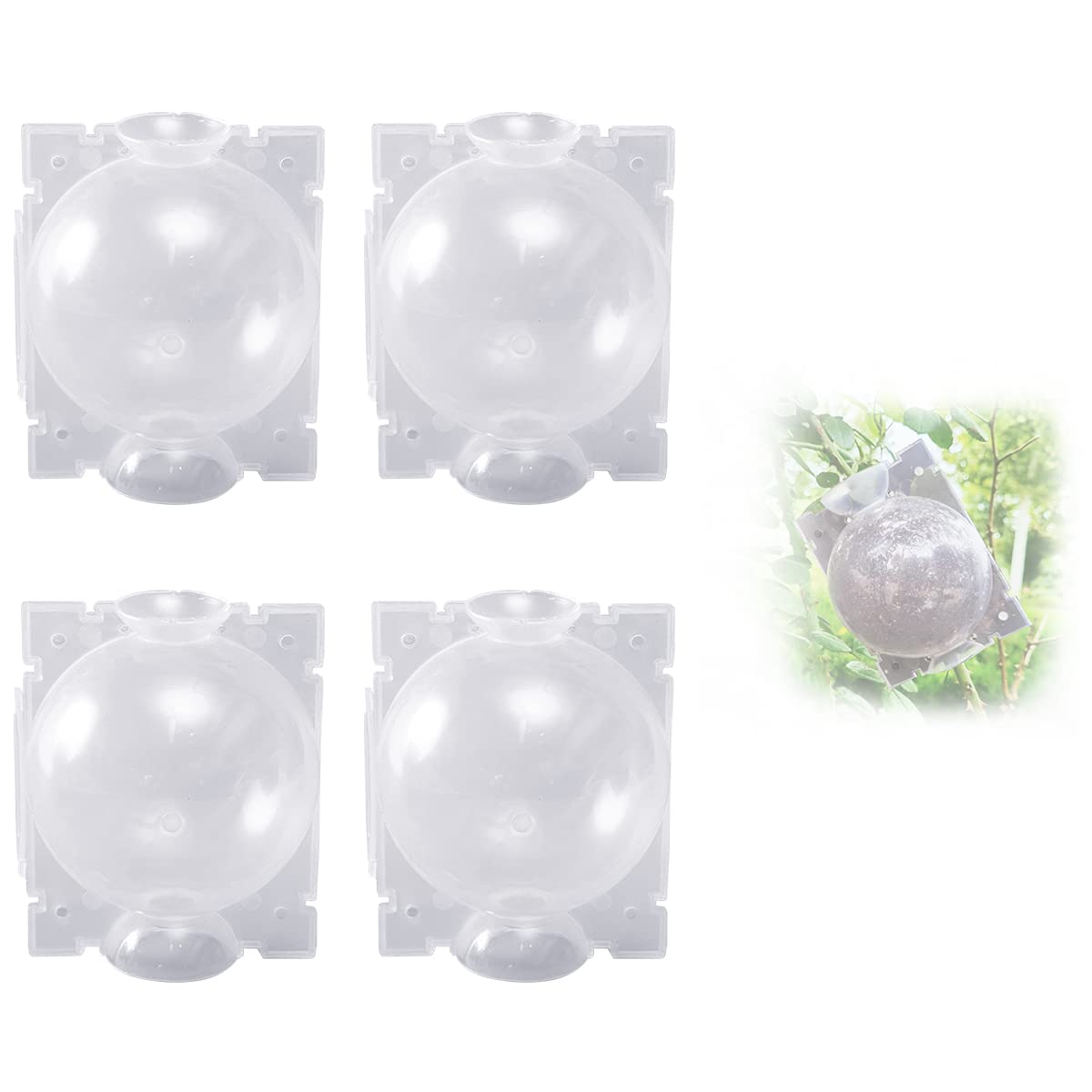 HASTHIP 4pcs Plant Rooting Ball with Secure Locks for Indoor Outdoor Plants, Reusable Plant Rooting Grow Propagation Ball, Rooting Ball Grafting Tools, Grafting Device Root Box for Plants HASTHIP 4pcs Plant Rooting Ball with Secure Locks for Indoor Outdoor Plants, Reusable Plant Rooting Grow Propagation Ball, Rooting Ball Grafting Tools, Grafting Device Root Box for Plants